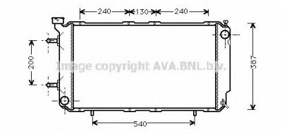 AVA QUALITY COOLING sua2035 -  Радиатор, охлаждение двигателя